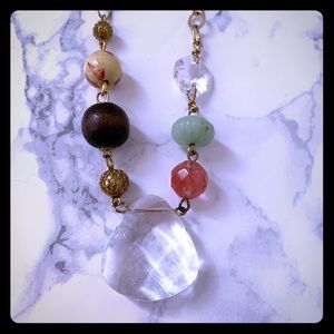 AEO colorful gem necklace. American Eagle Outfitters bling necklace.